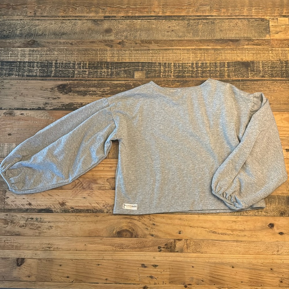 Girls cotton bubble sleeve top size 8